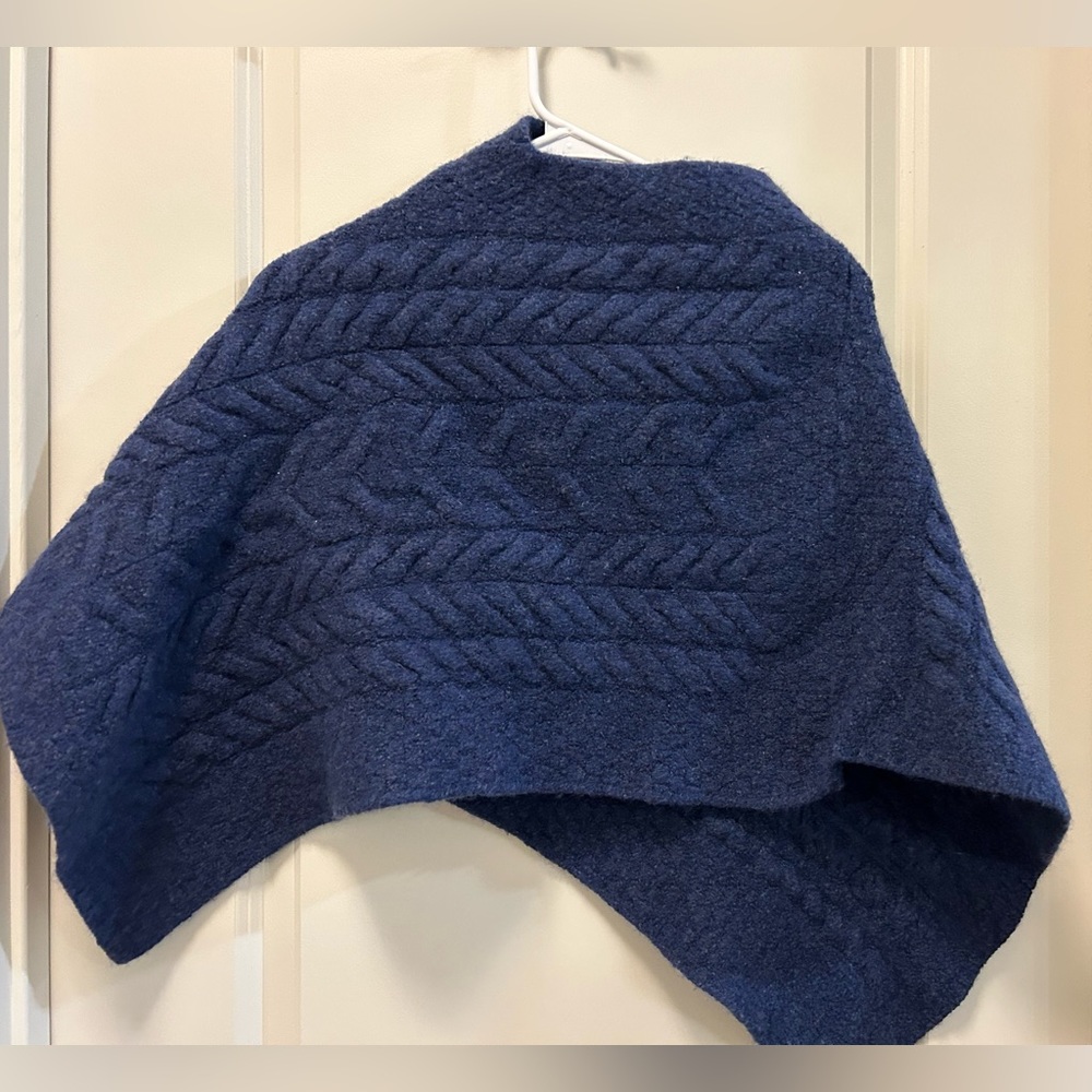 Aran Woolen Mills poncho shrug sweater